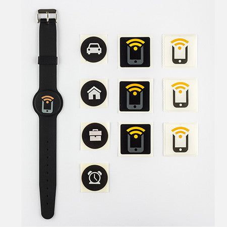 Tagstand NFC Sticker Pack (10 stickers) + Wristband - Tagstand NFC Sticker Pack + Wristband