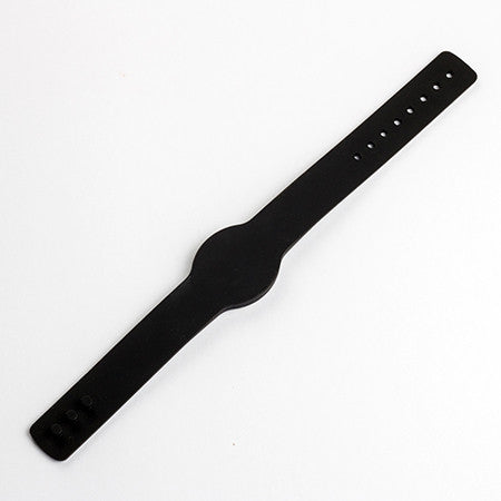 NFC Silicone Adjustable Wristband with Tagstand Logo - Black - 1+