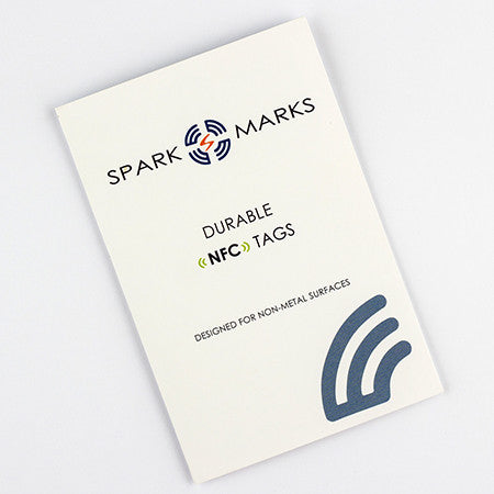 SparkMarks NFC Stickers (5 durable PVC stickers with Topaz 512)