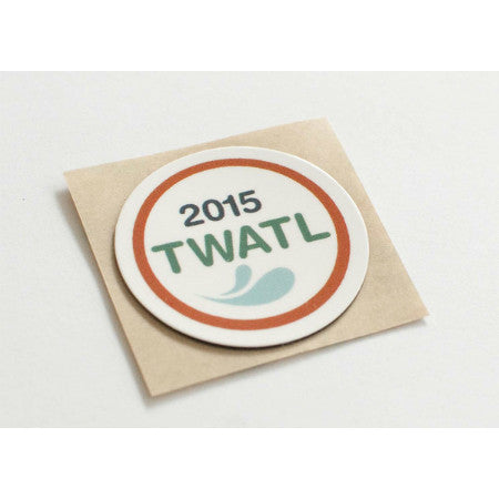 Trashwater Branded Outdoor Type 2 NFC Sticker - NTAG213 - On-metal - Circle (30mm)
