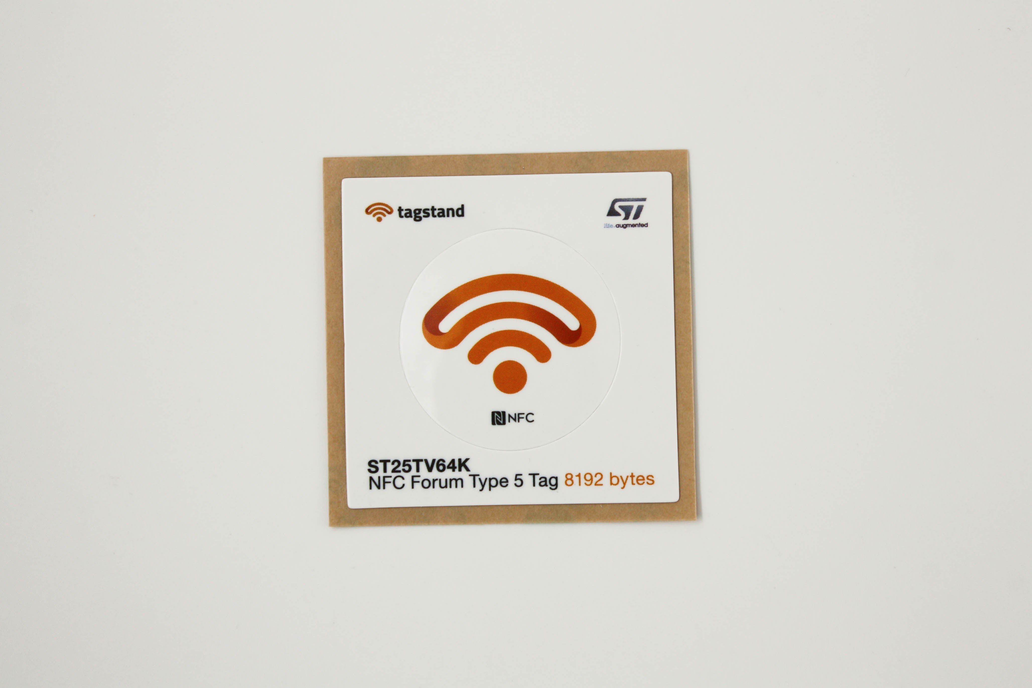 ST by Tagstand - Type 5 Tag, ST25TV64K, 30mm dia. PET sticker