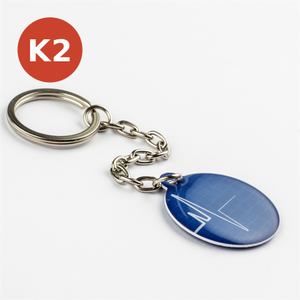 NFC Chainlink Keyring.
Shown with epoxy, ring, and chainlink.