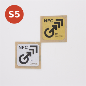 NFC Gold and Silver.
Give your NFC sticker the luster it deserves! The metallic effect surface does not affect read performance.