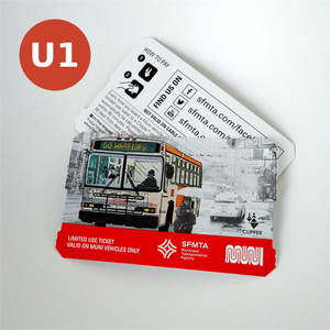 Muni Ticket with NFC.
Paper tickets with NFC. Use them for your transit system or your transit-inspired event.