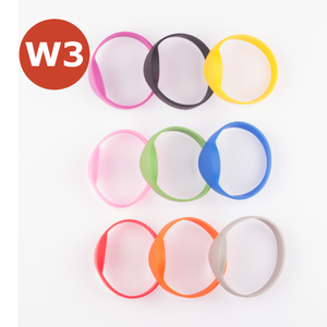 Fixed Size Wristbands.
Made of silicone with fixed sizes.