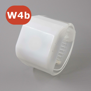 LED+NFC Wrist Cuff.
An adjustable, extra-wide silicone band powered by AAA batteries (not included).