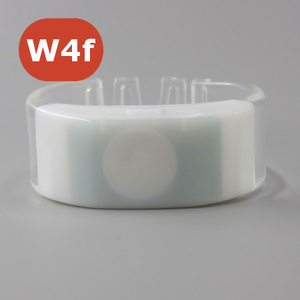 NFC+LED Bracelet.
This stylish light-up bangle pairs a clear PVC band with an ABS plastic face.